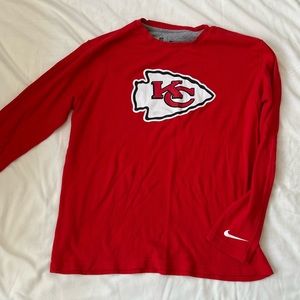 Unisex Kansas City Chiefs red long sleeve